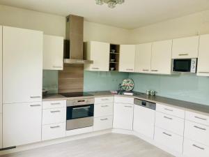 Kuchyň nebo kuchyňský kout v ubytování Ferienhaus Lara