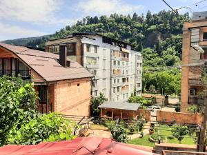 Nespecifikovaný výhled na hory nebo výhled na hory při pohledu z apartmánu