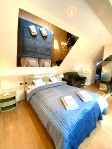 Posteľ alebo postele v izbe v ubytovaní Apartament Michel Marine