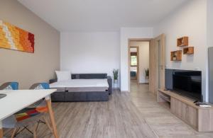 TV a/nebo společenská místnost v ubytování Tarnovgrad Apartments - Free parking