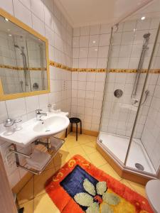 Koupelna v ubytování Das Landhaus + 36 fotografií