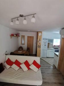 Kuchyňa alebo kuchynka v ubytovaní Kaméleon Apartmanház EV töltéssel