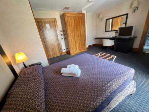Postel nebo postele na pokoji v ubytování Hotel La Fenice