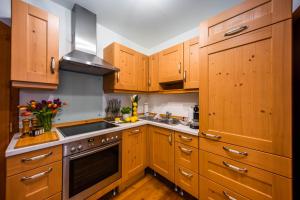 Köök või kööginurk majutusasutuses Smile Apartments mit Donaublick
