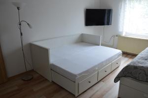 Postel nebo postele na pokoji v ubytování Horský apartmán Pod Zelenou Střechou