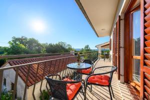 Balkón nebo terasa v ubytování Apartment Paradiz
