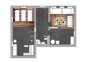 Plán poschodí v ubytovaní Finest Ski Chalet Leogang by All in One Apartments