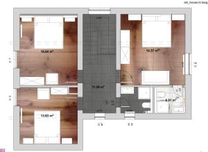 Plán poschodí v ubytovaní Finest Ski Chalet Leogang by All in One Apartments