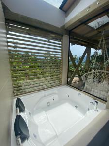 Ein Badezimmer in der Unterkunft Glamping Entrearboles - Bellavista
