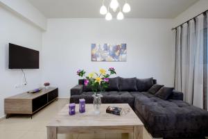 TV a/nebo společenská místnost v ubytování OLIVE TREE