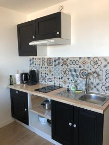 Cucina o angolo cottura di L'Évasion - Studio - Vue mer