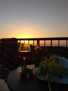 The sunrise or sunset as seen from A villát or nearby