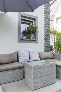 Część wypoczynkowa w obiekcie Orchideen Apartment