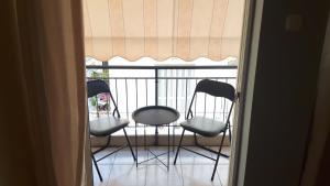A balcony or terrace at OSCAR STUDIO KALAMATA city centre