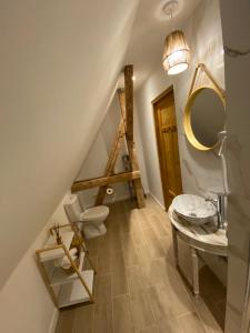 Et badeværelse på Lu Residence - Unique Apartments