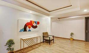 Posezení v ubytování Treebo Ahinsa Residency Sohna Road