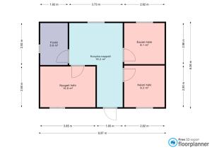 The floor plan of Rév1 Vendégház