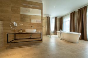 Koupelna v ubytování Wellness Hotel Pivovar Monopol