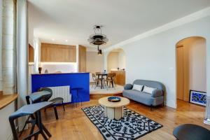 Posedenie v ubytovaní Villa Les Hirondelles - Appartement avec Jardin Front de mer