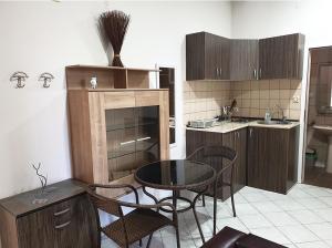 Kuchyň nebo kuchyňský kout v ubytování ATRIJUM apartmani Apatin