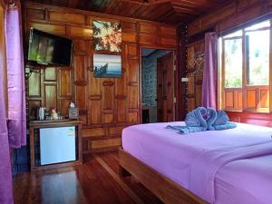 Postel nebo postele na pokoji v ubytování Walk in homestay