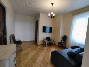 TV o dispositivi per l'intrattenimento presso Guesthouse White Swan
