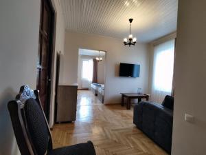 TV o dispositivi per l'intrattenimento presso Guesthouse White Swan
