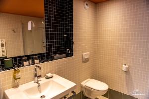 Kúpeľňa v ubytovaní Logis Hôtel Altitude et Spa Pierre-Percée