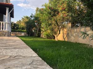 A garden outside Villa Etki