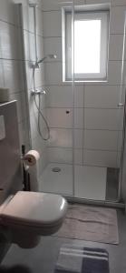 Kúpeľňa v ubytovaní Ferienwohnung Huber