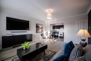 O zonă de relaxare la Oxford Summertown Modern Apartment