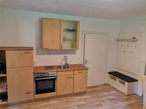 Kuchyň nebo kuchyňský kout v ubytování Privatzimmer STEINER