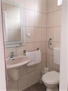 Vannituba majutusasutuses Atrijum apartmani Apatin