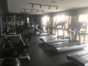 Fitnesscentret og/eller fitnessfaciliteterne på Flat em Hotel de Luxo no Itaim