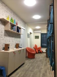 Posezení v ubytování Bonvenon capsule Hostel