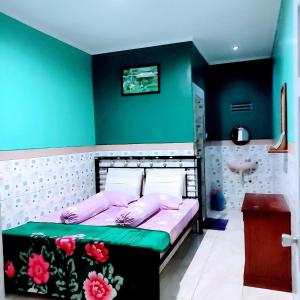 Cama o camas de una habitación en Villa Raung Indah Tretes