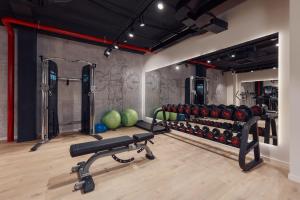 Fitness centrum a/nebo fitness zařízení v ubytování Hotel Harmonia by Dukley