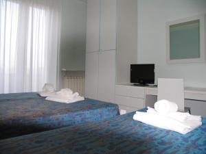 TV a/nebo společenská místnost v ubytování Albergo Residence Isotta