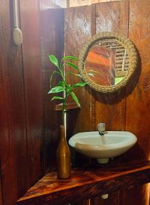 Et badeværelse på Casa Kukama Lodge