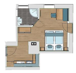 The floor plan of Haus Hubertus