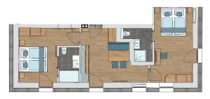 The floor plan of Haus Hubertus