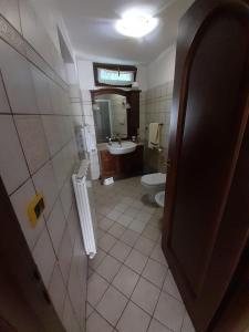 ein Bad mit einem WC und einem Waschbecken in der Unterkunft Porta del Colle in Roccavivara