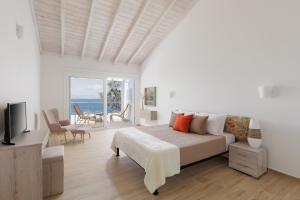 TV a/nebo společenská místnost v ubytování Nisos Villas Corfu
