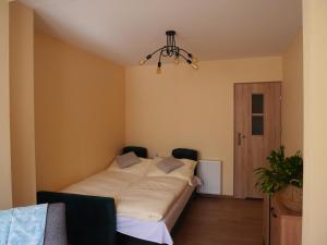 Posteľ alebo postele v izbe v ubytovaní Apartament Karamba