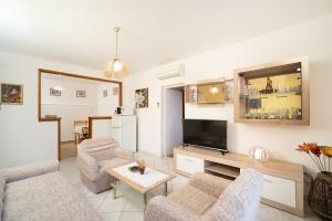 Μια τηλεόραση ή/και κέντρο ψυχαγωγίας στο Apartmani Zlata