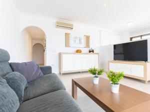 Televízia a/alebo spoločenská miestnosť v ubytovaní Apartment Edificio Blaucel by Interhome