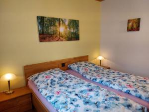 DittishausenにあるHoliday Home Mily by Interhomeのベッドルーム1室(ツインベッド2台、ランプ2つ付) +22枚の写真