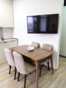 Kuchyň nebo kuchyňský kout v ubytování Elmari Home