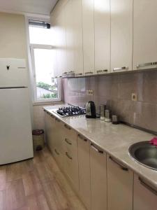 Kuchyň nebo kuchyňský kout v ubytování Elmari Home