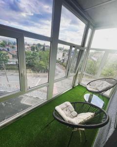 Balkón nebo terasa v ubytování LIKE HOTEL